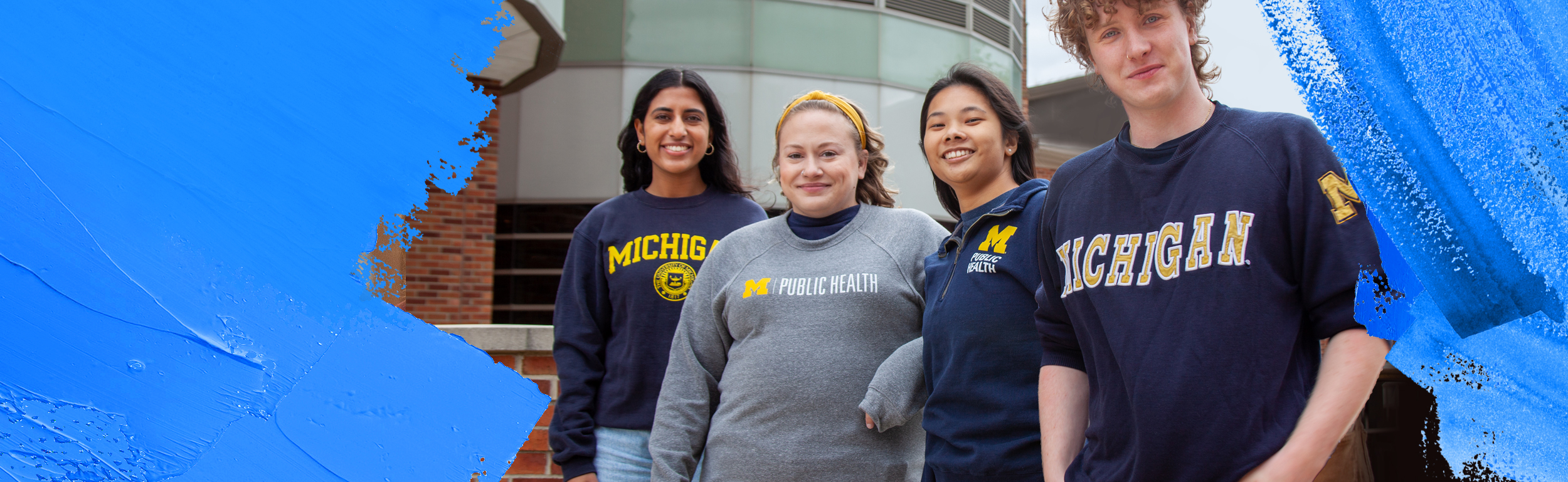 group of students on campus