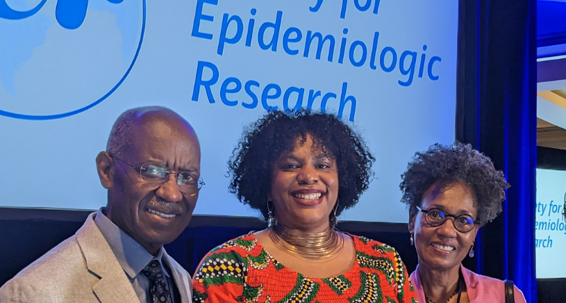 Dr. Sherman with SER Awardee