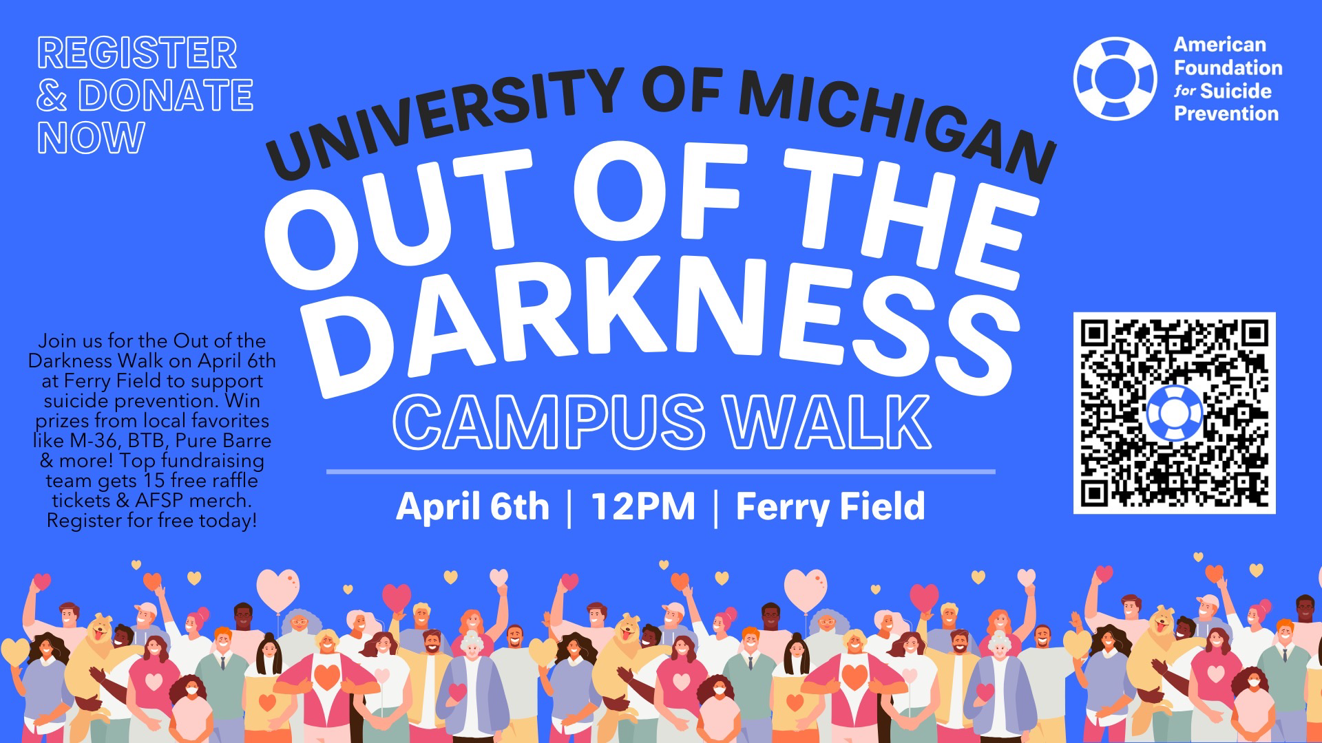 Event Flyer for Out of the Darkness Walk
