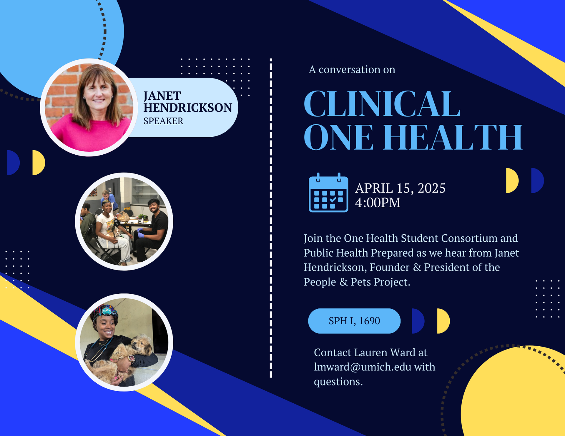 Event Flyer for Clinical One Health, How it Relates to Public Health