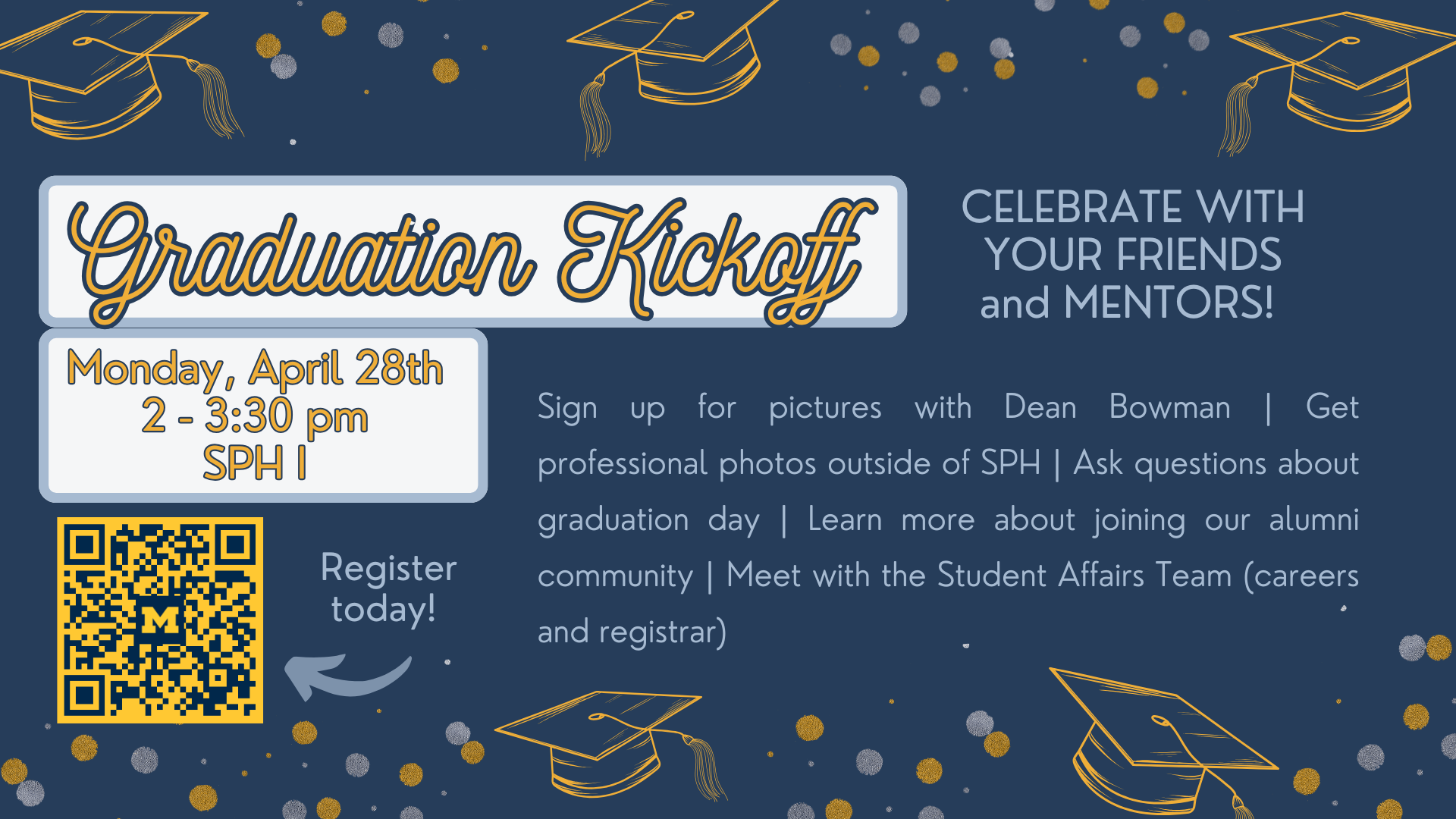 Event Flyer for 2025 Graduation Kickoff