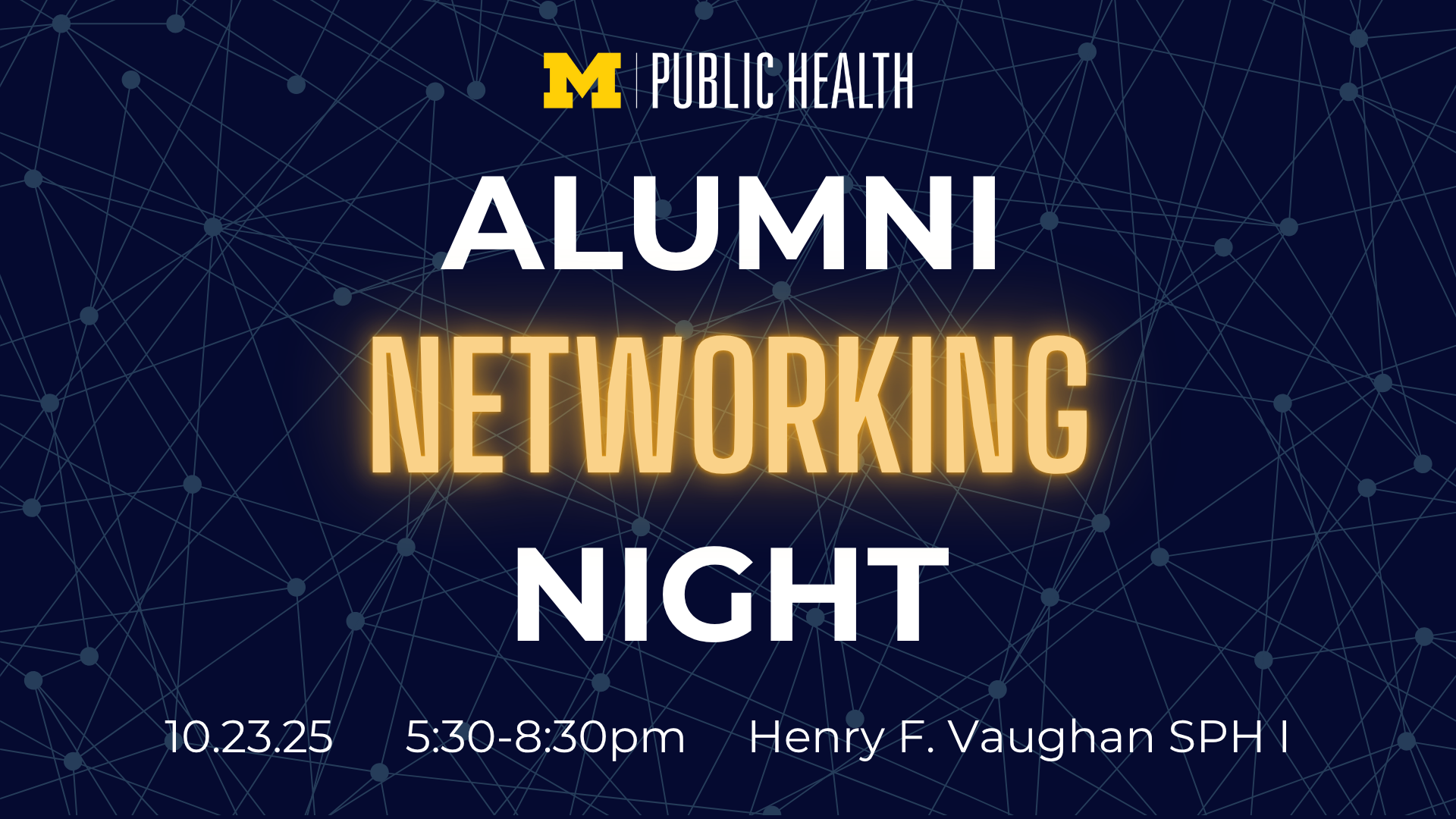 Event Flyer for Alumni Networking Night