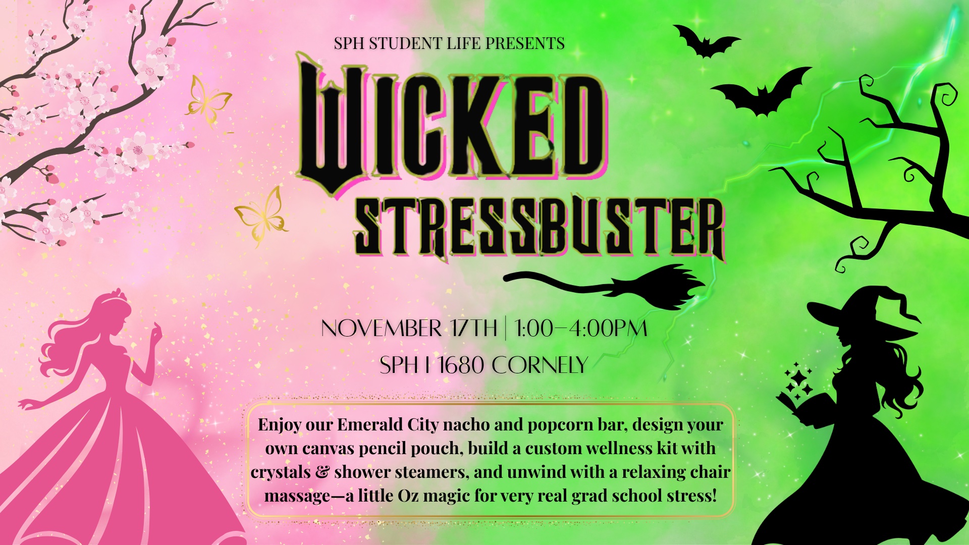 Event Flyer for SPH Wicked Stressbuster