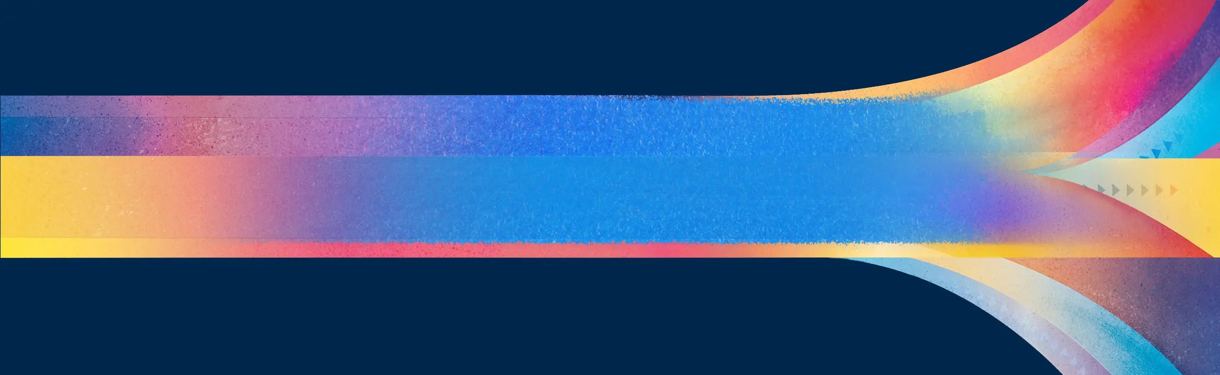 rainbow road on top of blue background