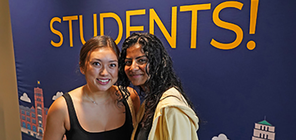 Exploring the building and making friends!