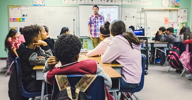 Children in classroom