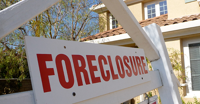 Foreclosure sign