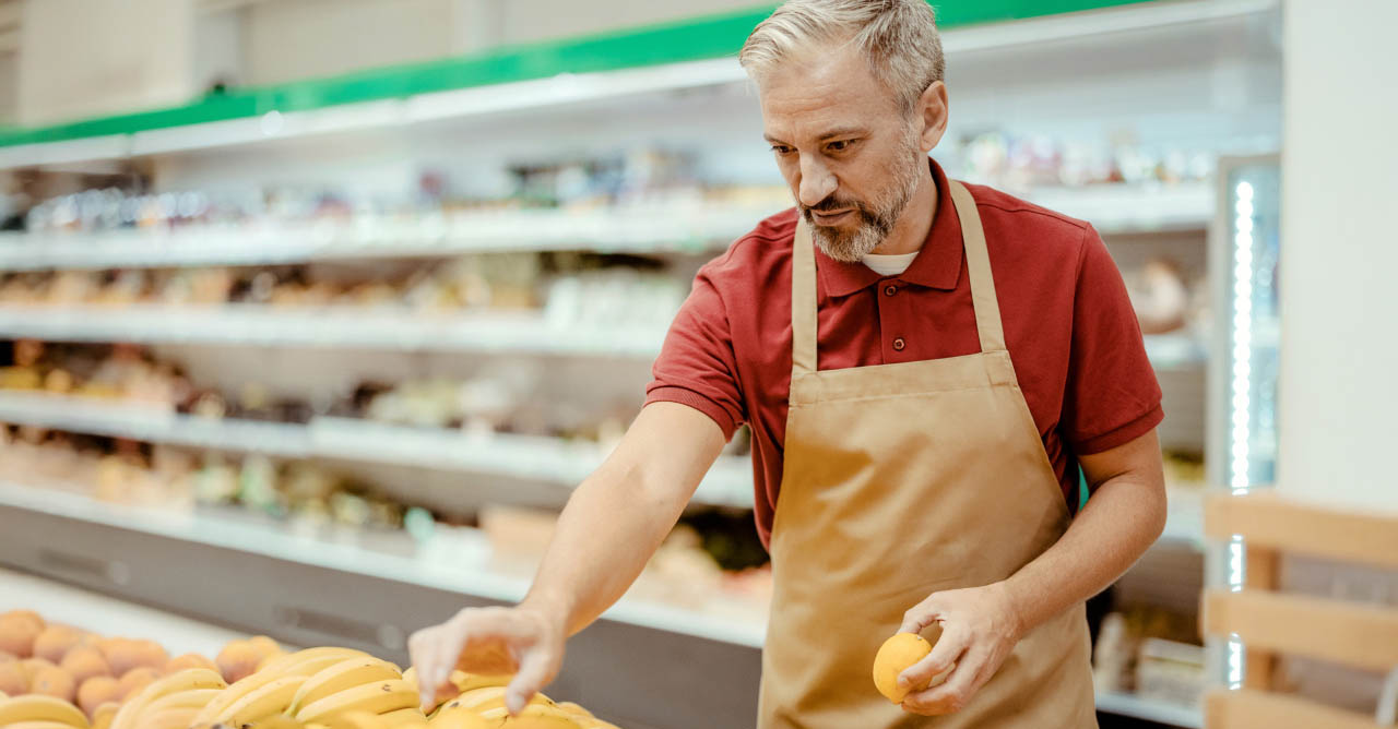 Grocery store worker